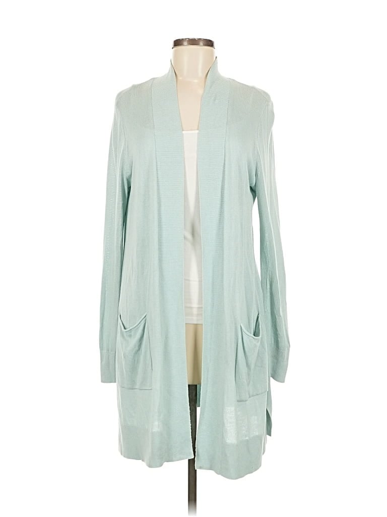 Pre-owned Ann Taylor Loft Cardigan Sweater In Blue