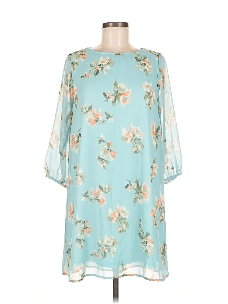 Pre-owned Staccato 3/4 Sleeve Blouse In Blue