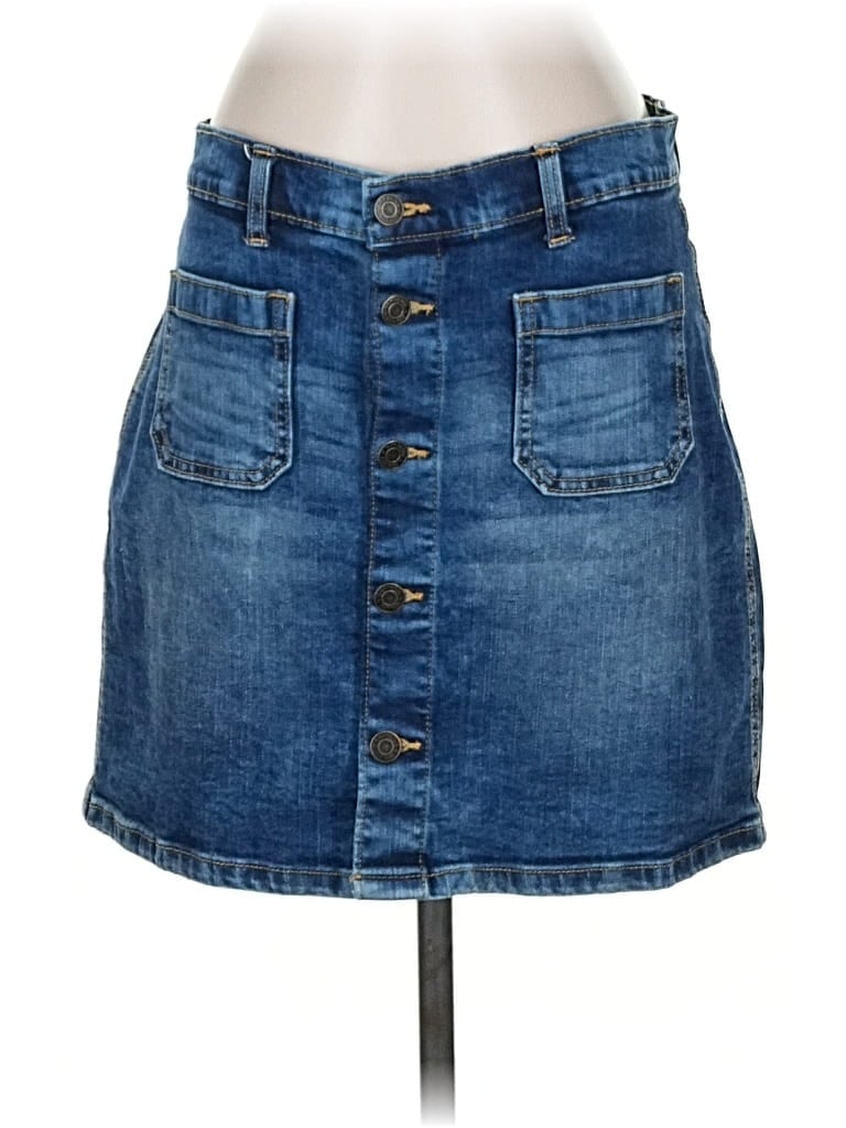 Pre-owned Gap Outlet Denim Skirt In Blue