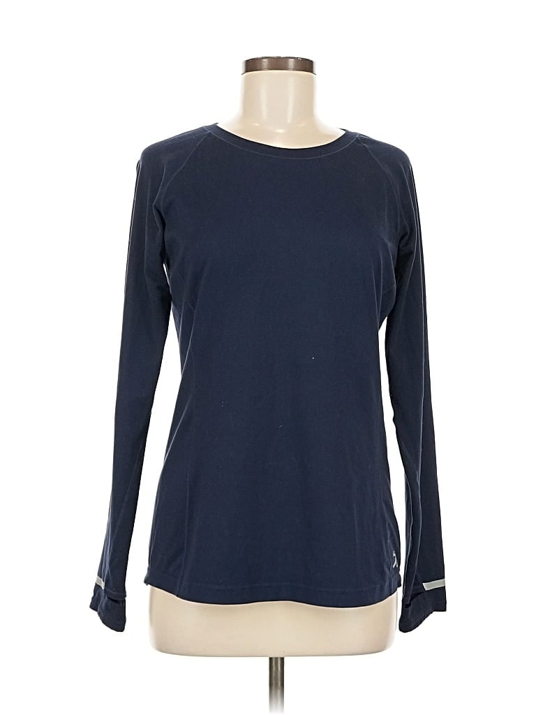 Pre-owned New Balance Long Sleeve T-shirt In Blue