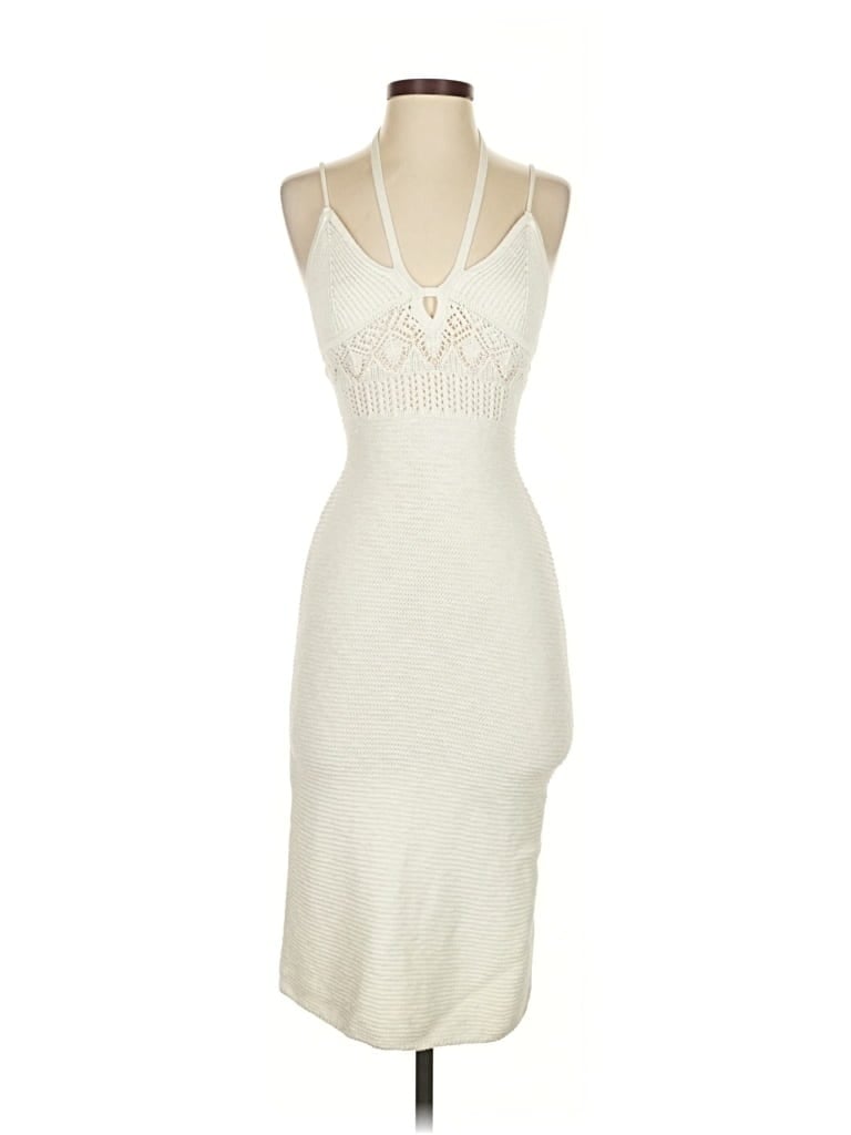 Pre-owned Abercrombie Cocktail Dress In White