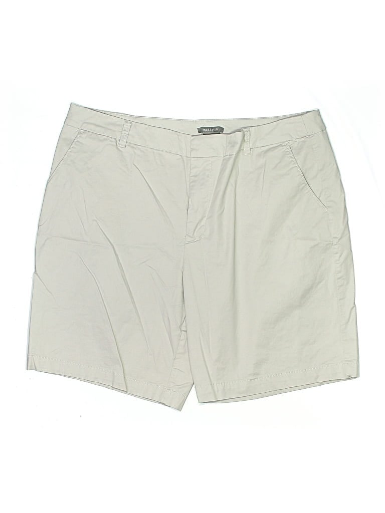 Pre-owned Matty M Khaki Shorts In White