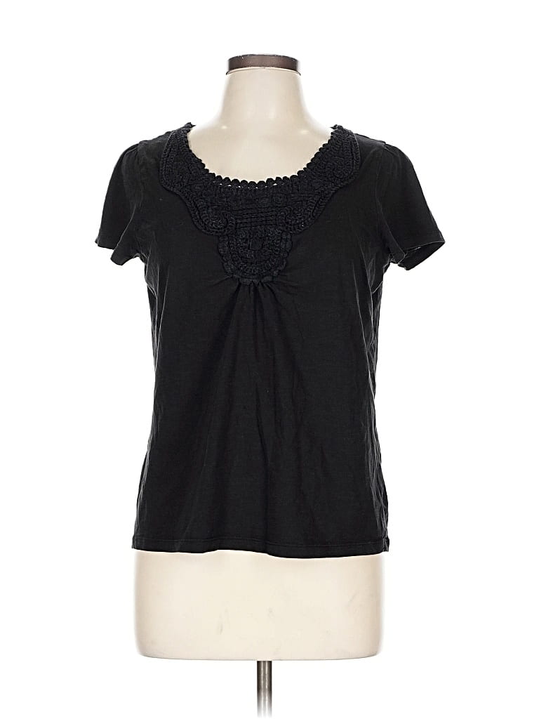 Pre-owned St. John's Bay Short Sleeve T-shirt In Black