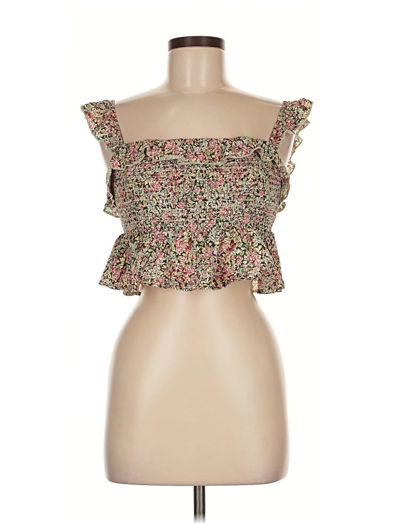 Pre-owned Natural Life Tube Top Brown Strapless Neckline Tops