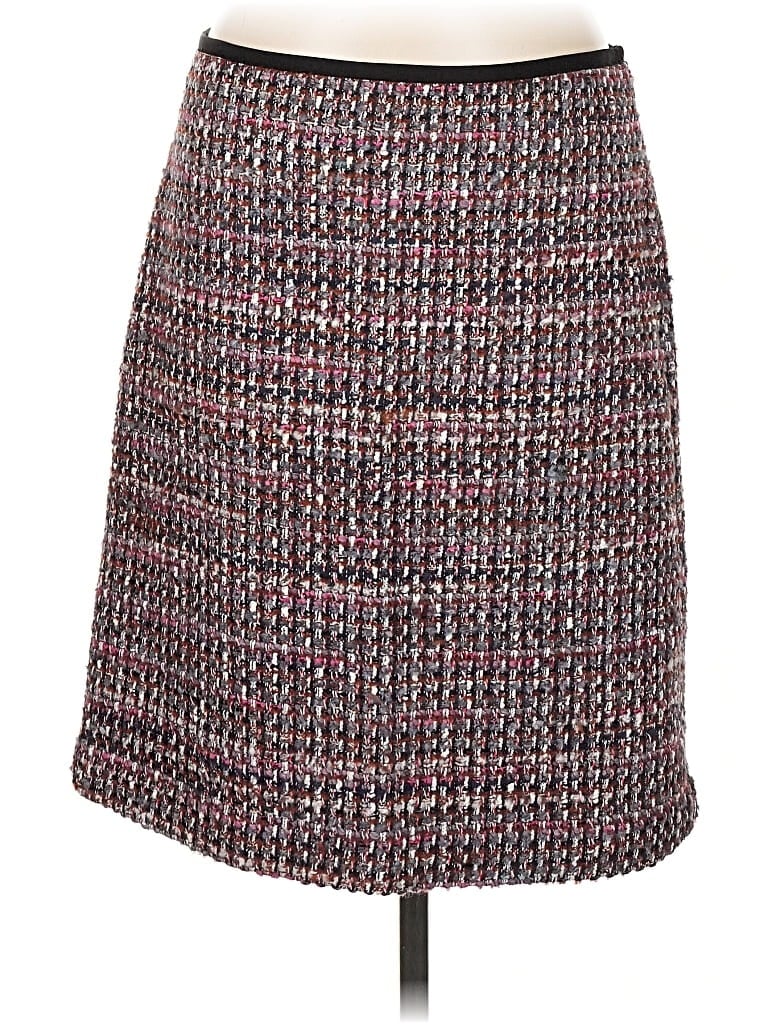 Pre-owned W By Worth Formal Skirt In Burgundy