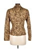 Lena Gabrielle Animal Print Gold Blazer Size 6 - photo 2
