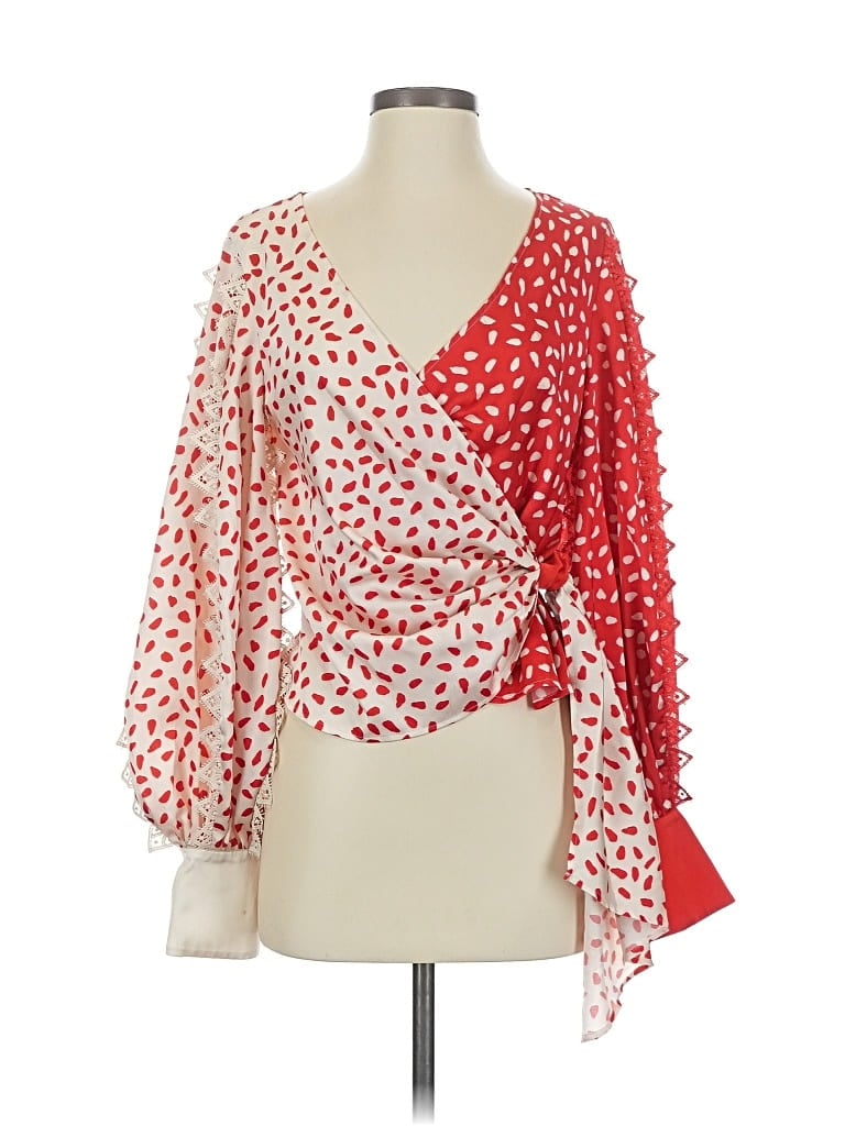 Pre-owned Self-portrait Kimono In Red