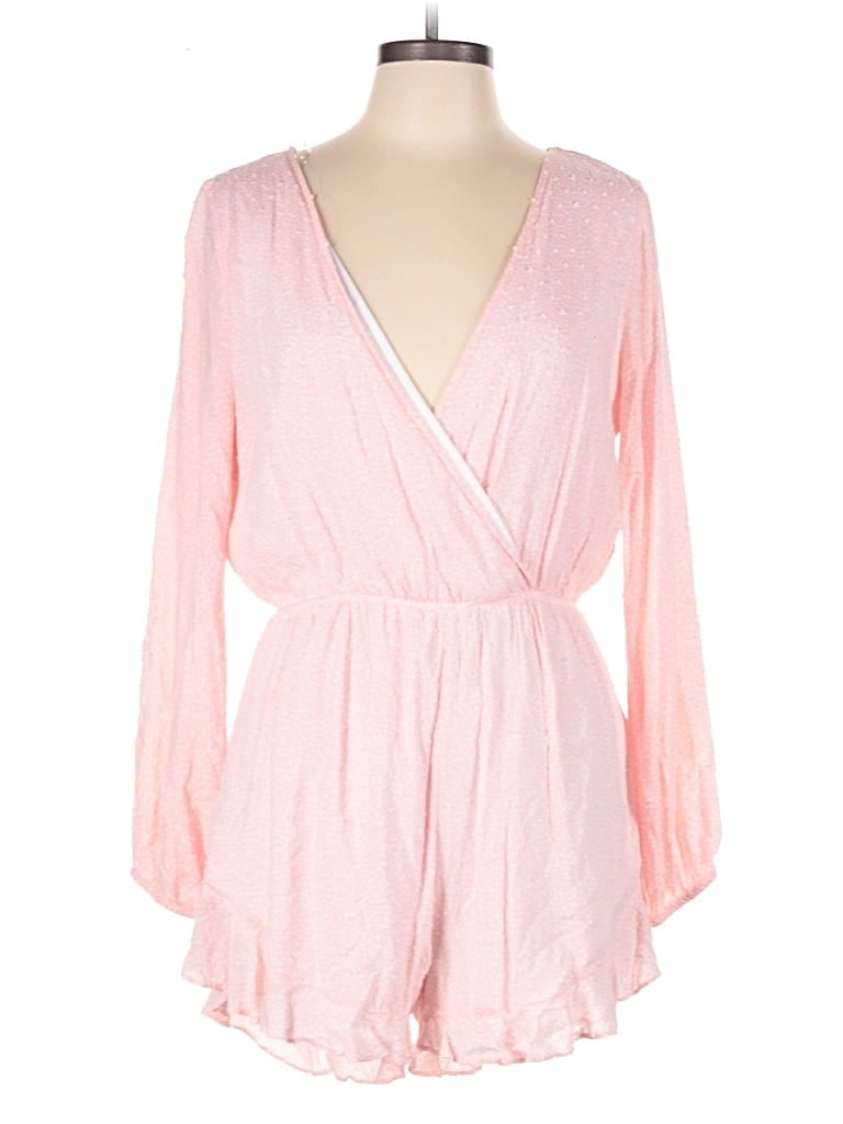 Pre-owned Dress Up Romper In Pink