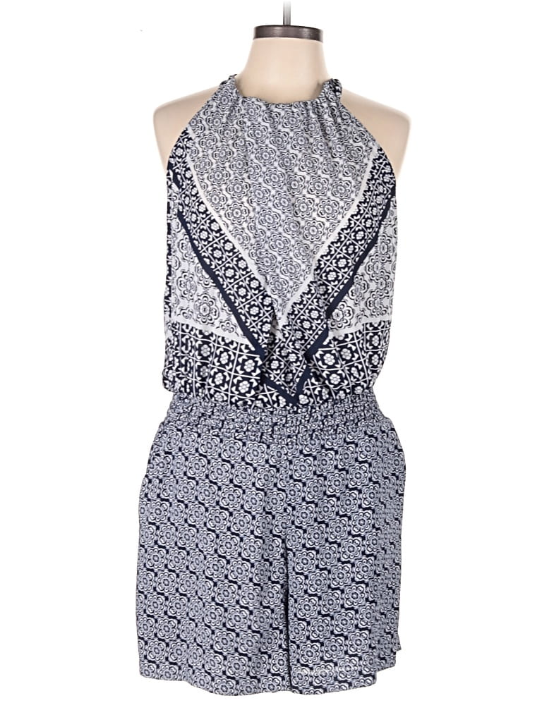 Pre-owned New York And Company Romper In Blue