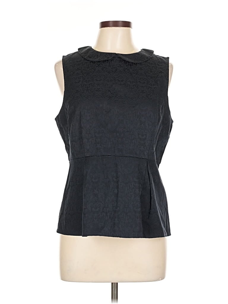Pre-owned J.crew Factory Store Sleeveless Blouse In Black