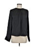 H&M 100% Polyester Black Long Sleeve Blouse Size M - photo 1