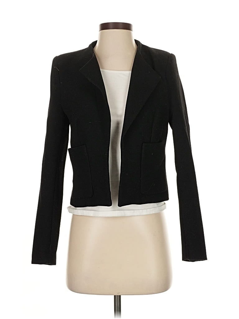 Pre-owned H&m Blazer Jacket In Black