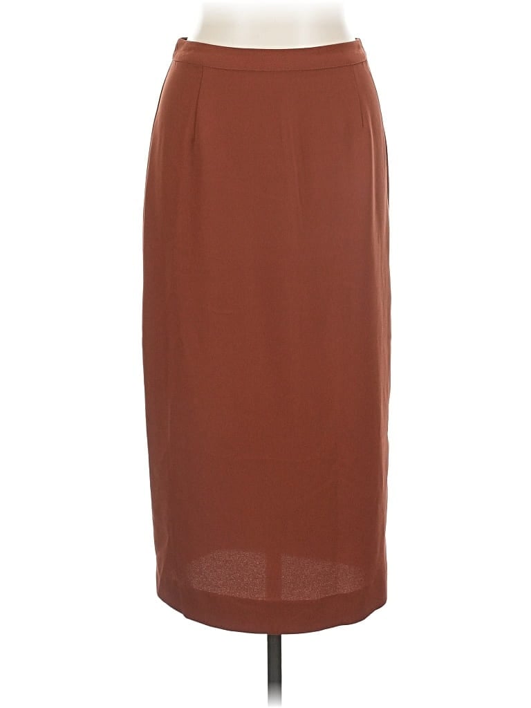Pre-owned Who What Wear Formal Skirt In Brown