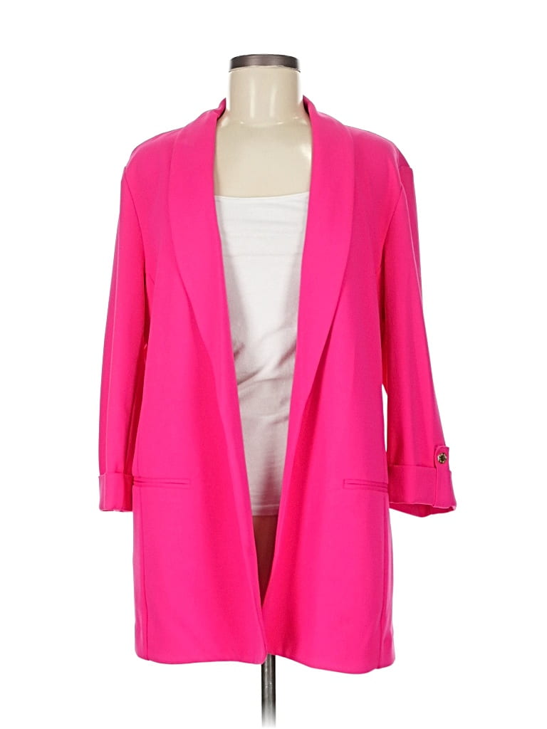 Pre-owned Anne Klein Coat In Pink