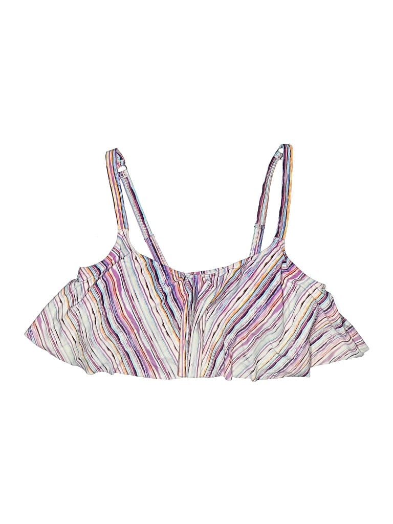 Pre-owned Torrid Swimsuit Top Purple Swimwear