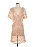 Zara 100% Polyester Tan Cocktail Dress Size XS - photo 1
