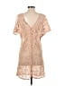 Zara 100% Polyester Tan Cocktail Dress Size XS - photo 2