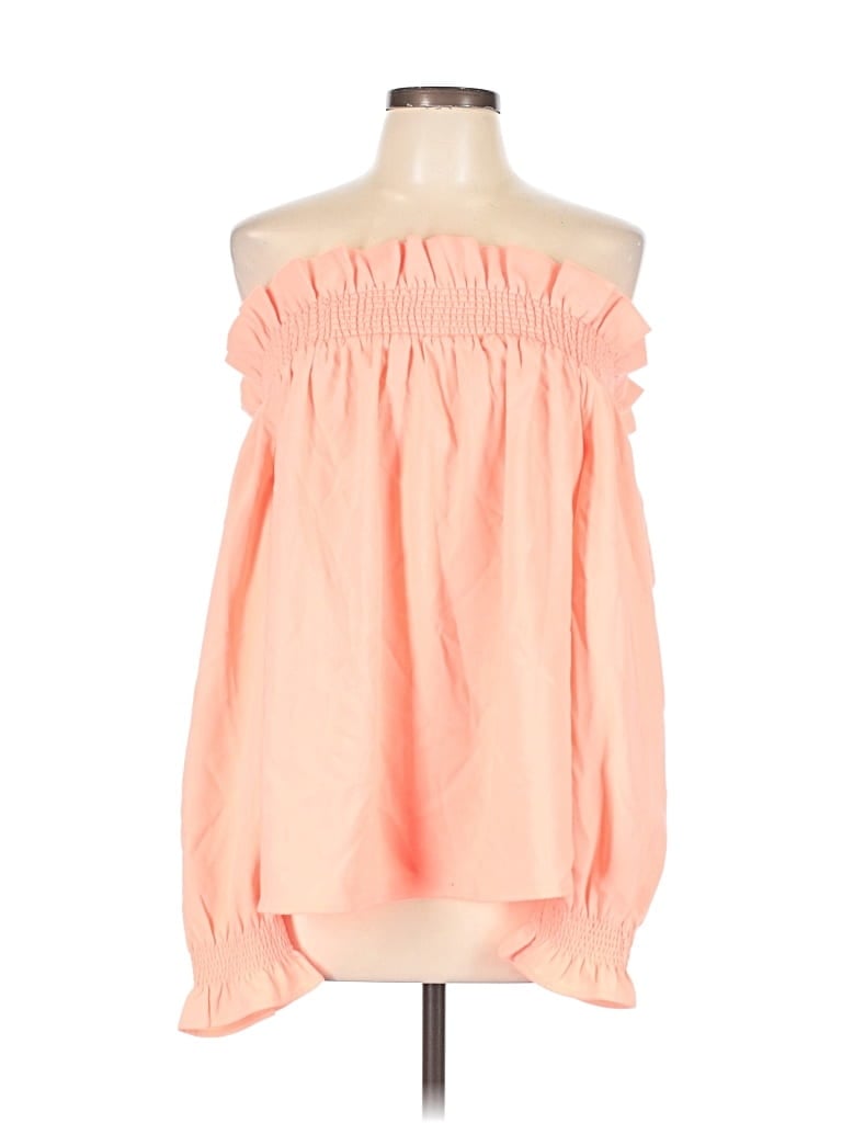 Pre-owned Crown & Ivy 3/4 Sleeve Blouse In Pink