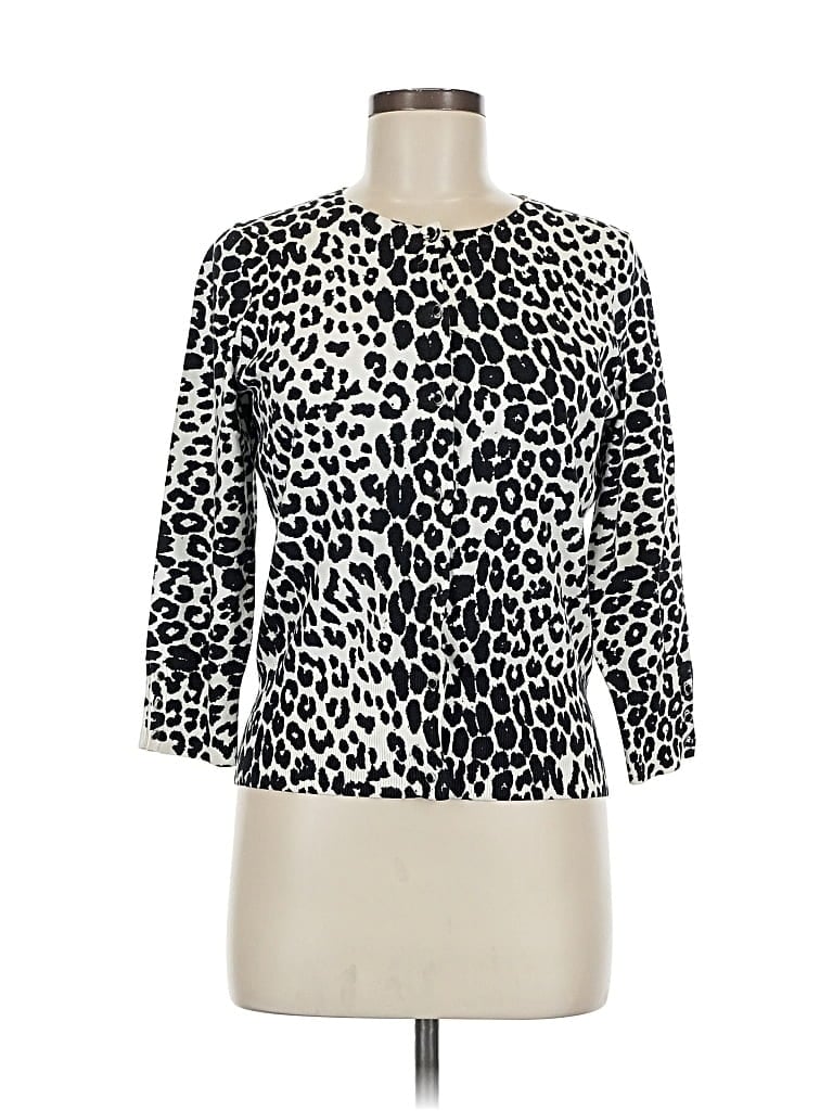 Pre-owned Express Design Studio Cardigan Sweater In White