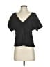 Madewell 100% Viscose Black Short Sleeve Blouse Size 4 - photo 1