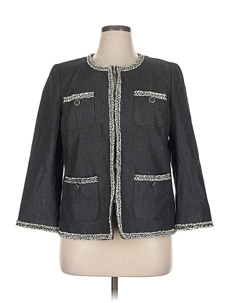 Pre-owned Talbots Blazer Jacket In Blue