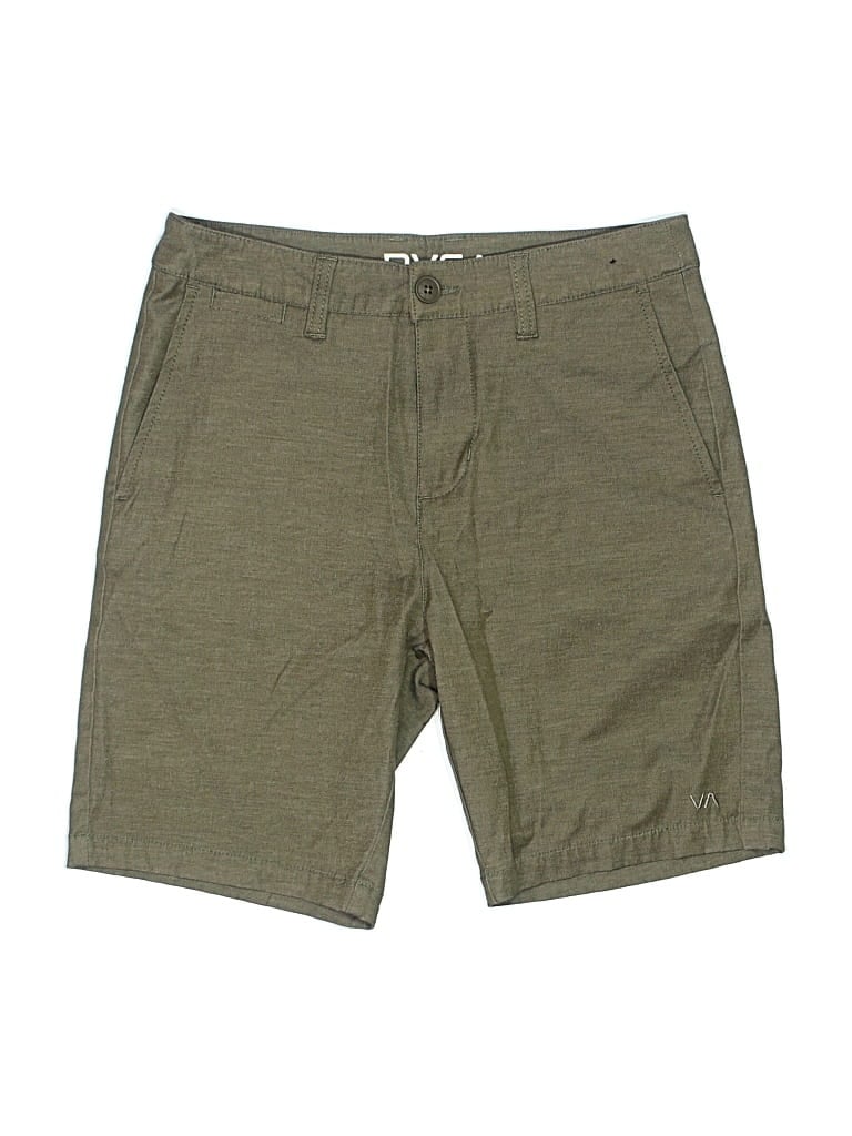 Pre-owned Rvca Kids' Khaki Shorts In Green