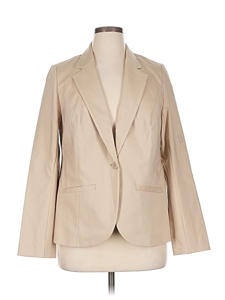 Pre-owned Lane Bryant Blazer Jacket In Brown