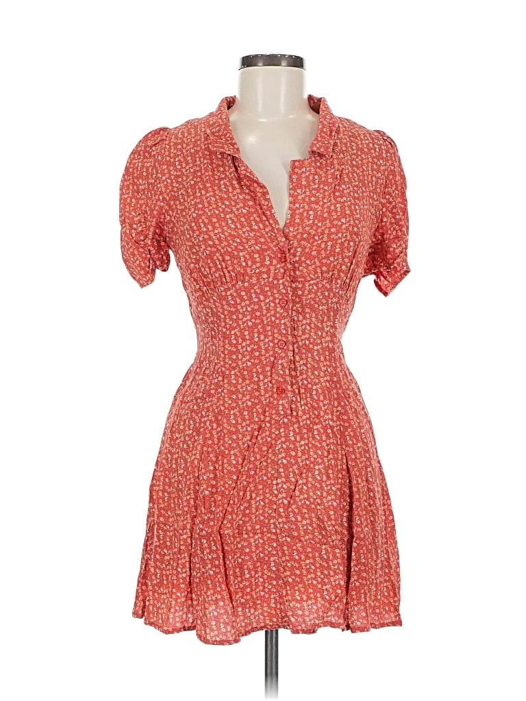 Pre-owned Urban Outfitters Casual Dress In Orange