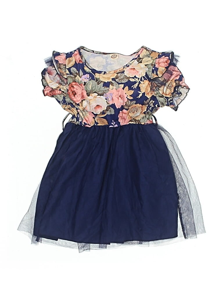 Pre-owned Unbranded Kids' Dress In Blue