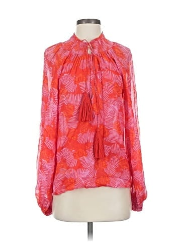 Karina Grimaldi Long Sleeve Silk Top (view 1)