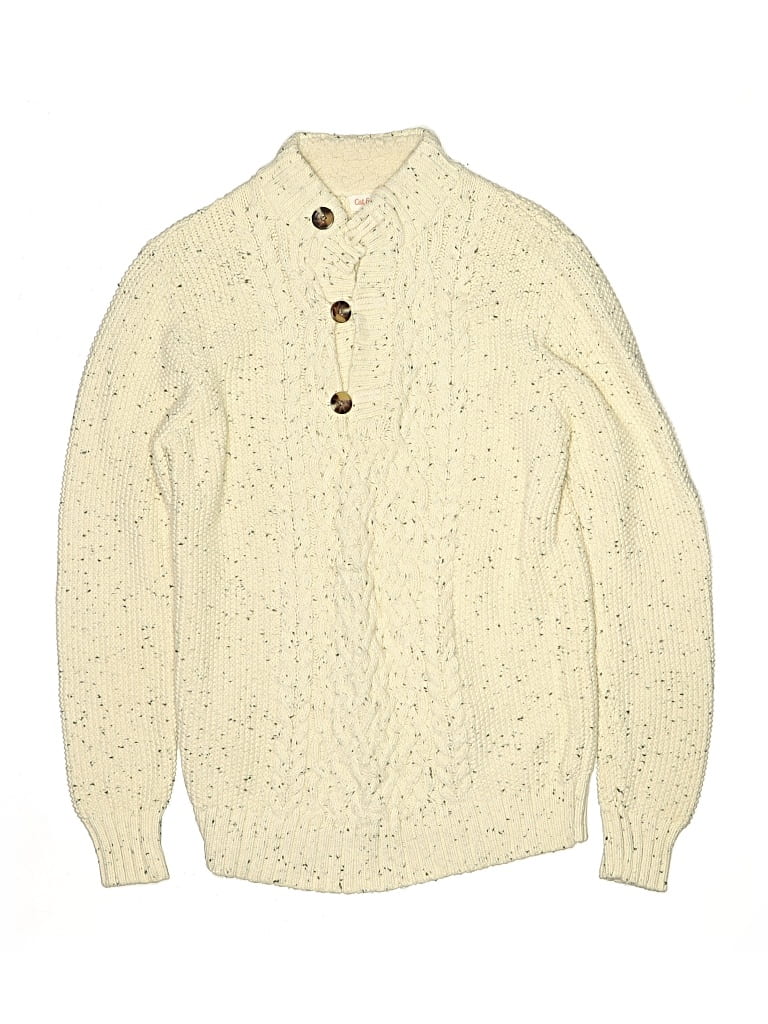 Pre-owned Cat & Jack Kids' Pullover Sweater In White