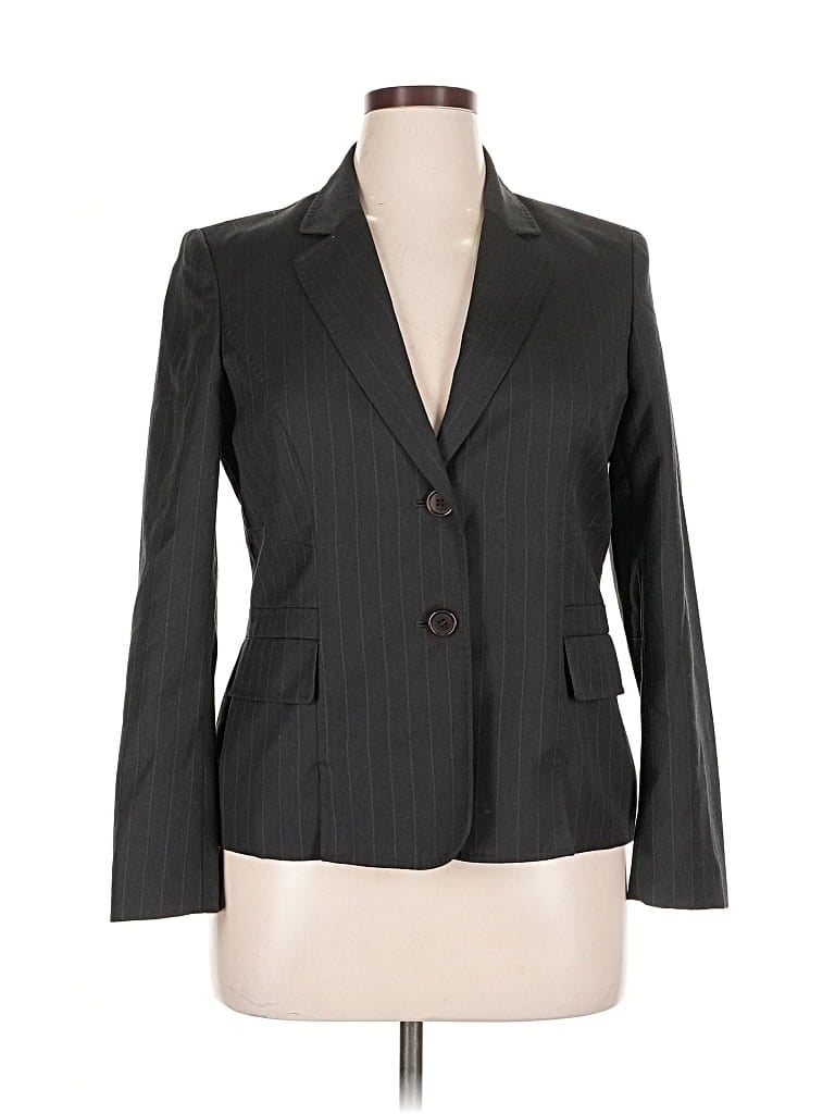 Pre-owned Anne Klein Blazer Jacket In Gray