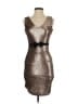 Paper Dolls 100% Polyester Metallic Silver Cocktail Dress Size 4 - photo 1