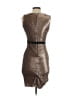 Paper Dolls 100% Polyester Metallic Silver Cocktail Dress Size 4 - photo 2