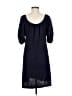 BCBGMAXAZRIA Solid Blue Casual Dress Size M - photo 2