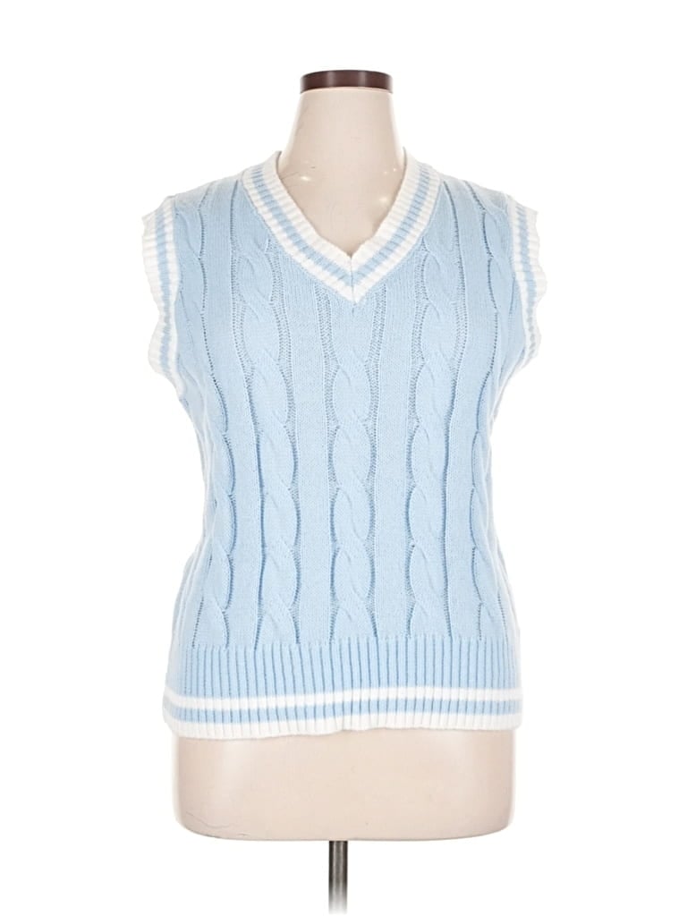 Pre-owned Unbranded Sweater Vest In Blue