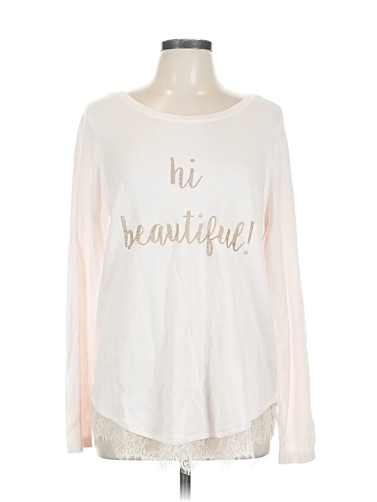 Lc Lauren Conrad Sweatshirt In White