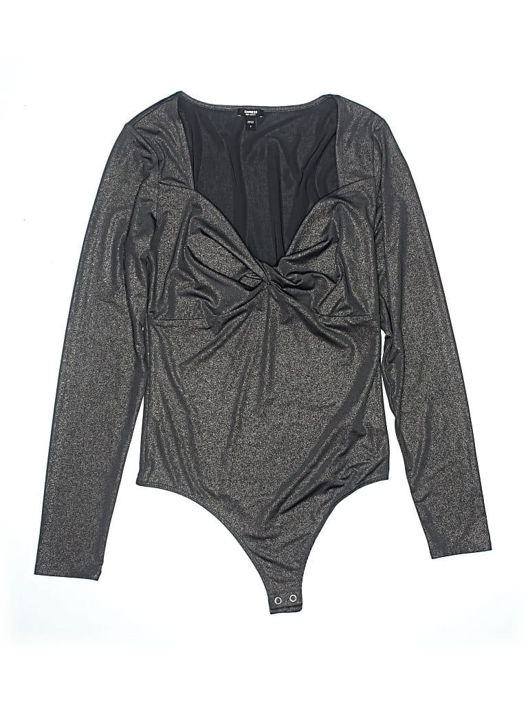 Pre-owned Express Bodysuit In Gray