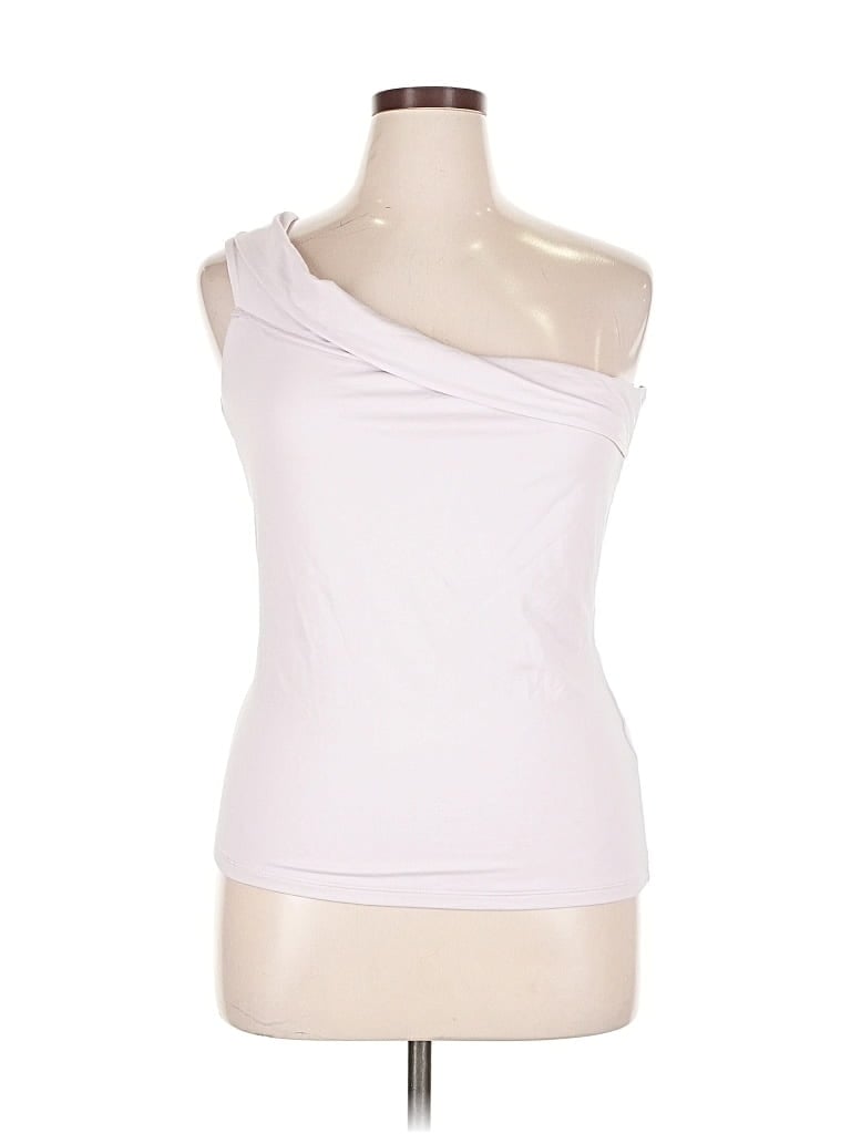 Pre-owned Abercrombie & Fitch Tank Top Pink One Shoulder Neckline Tops