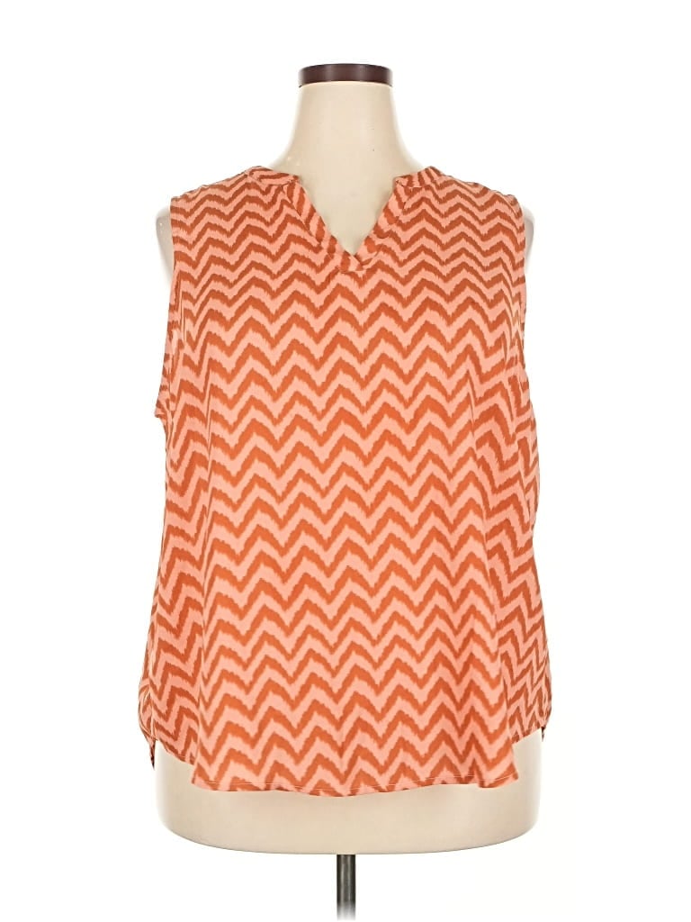 Pre-owned Maurices Sleeveless Blouse In Orange