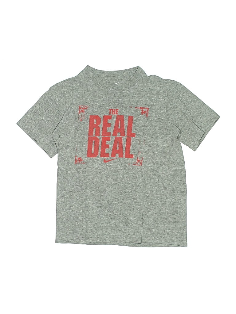 Pre-owned Nike Kids' Short Sleeve T-shirt In Gray