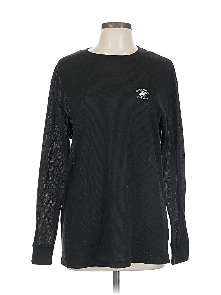 Pre-owned Beverly Hills Polo Club Long Sleeve T-shirt In Black