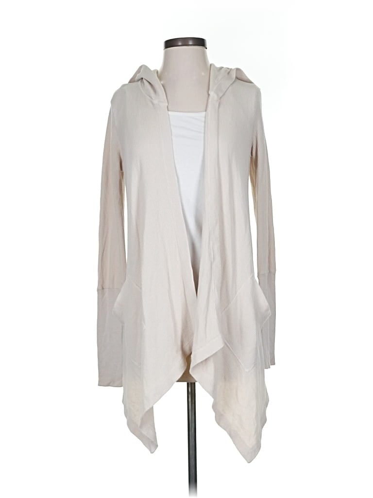 Pre-owned Splendid Cardigan Sweater In White
