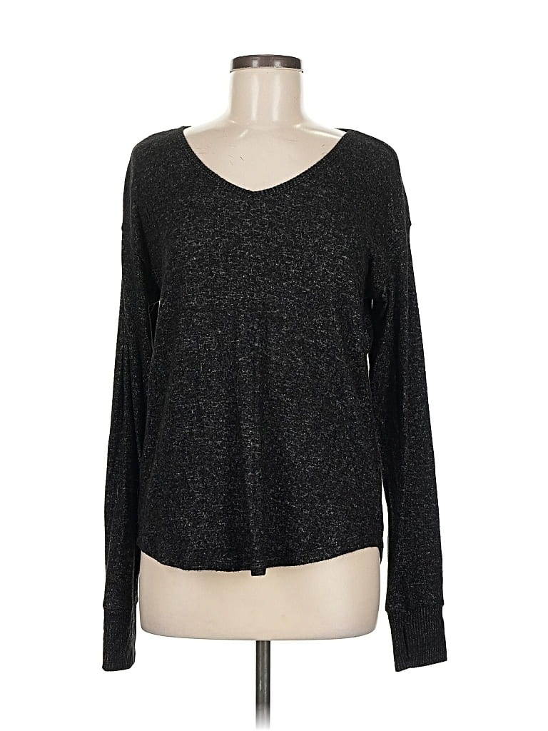 Pre-owned Market & Spruce Pullover Sweater In Black