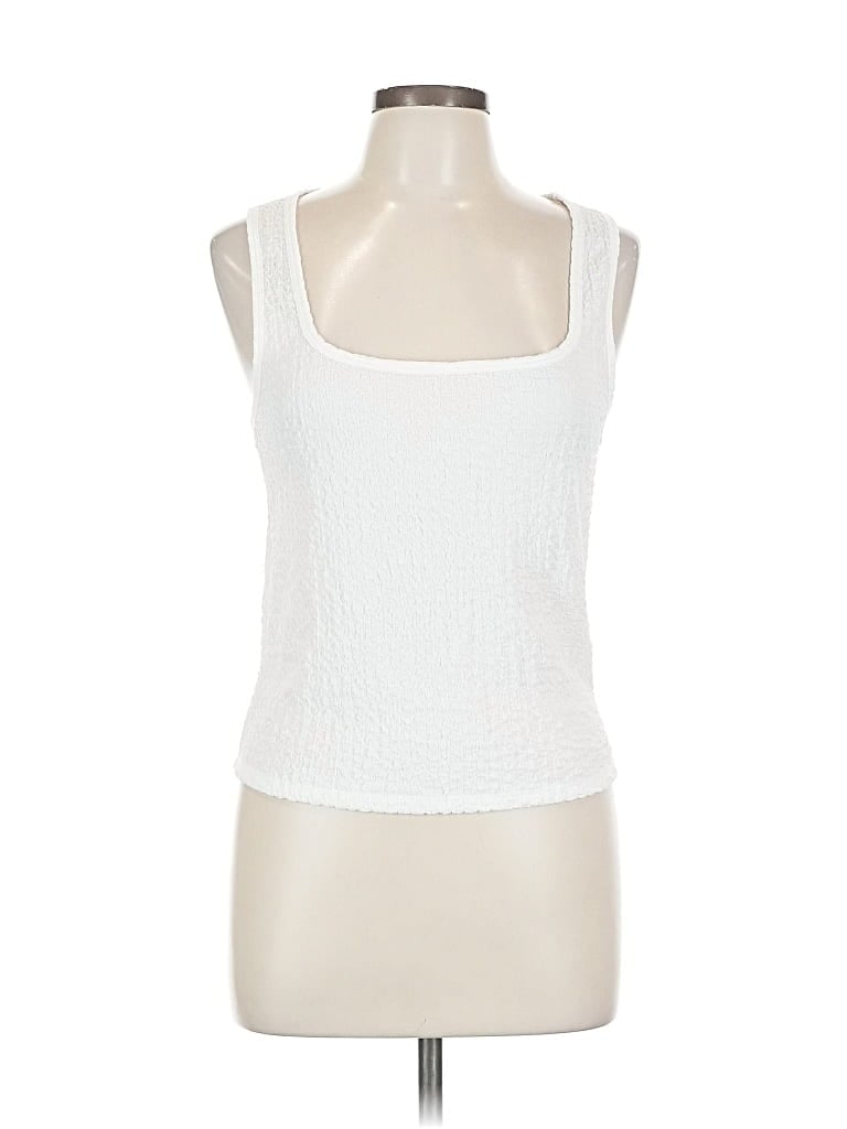 Pre-owned Old Navy Sleeveless Top White Square Neckline Tops