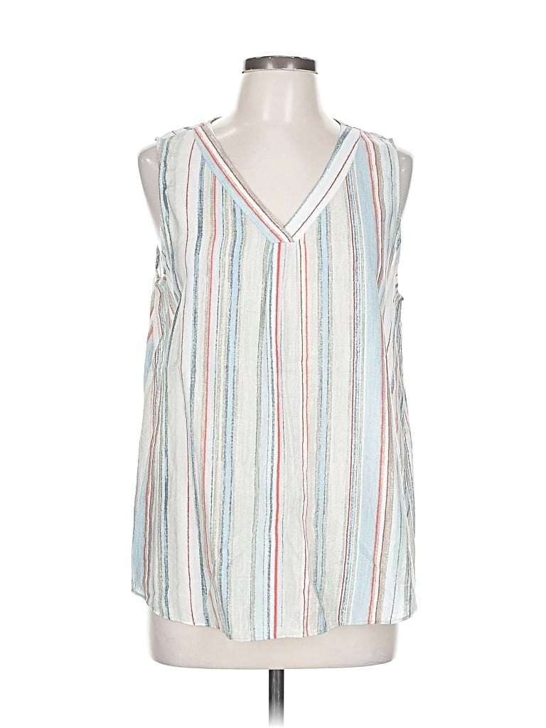 Pre-owned Nic + Zoe Sweater Vest In White