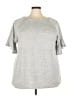 Egs Gray Short Sleeve Top Size 3X - photo 1