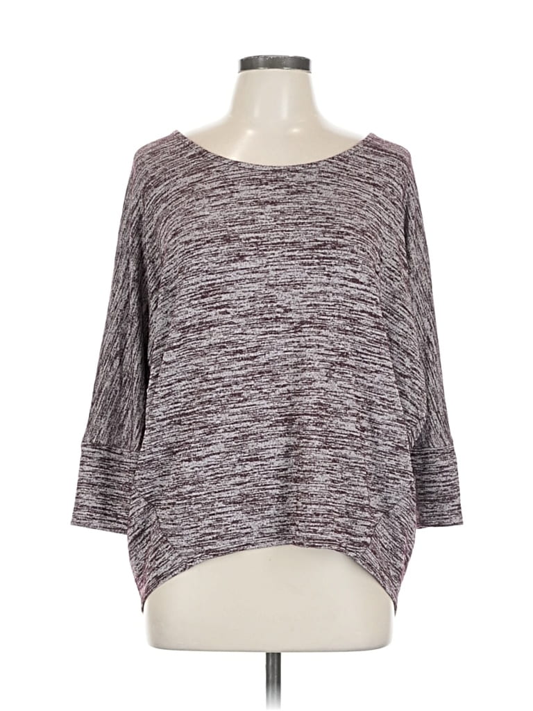 Pre-owned Market & Spruce 3/4 Sleeve T-shirt In Gray