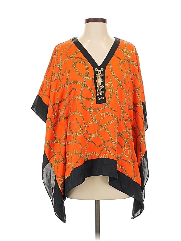 Pre-owned Michael Michael Kors Kimono In Orange