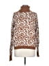 14th & Union Animal Print Brown Pullover Sweater Size L - photo 1